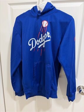 Dodgers Royal Blue Crewneck Hoodie - Men's Pullover
